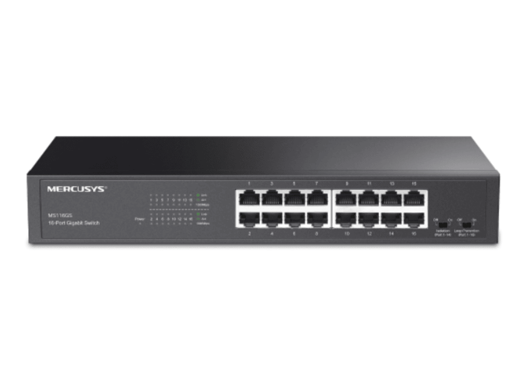 Mercusys MS116GS SwitchGigabit Desktop/Rackmount, 16Port - slika 3