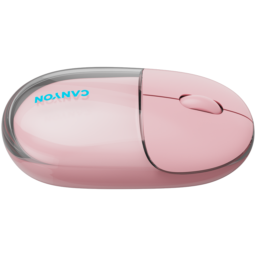 CANYON mouse OnClick 24 BT/ Wireless Transparent/Pink - slika 6