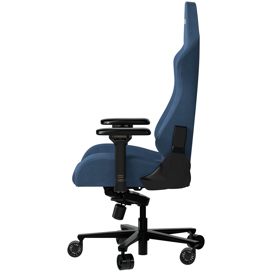 LORGAR Ace 422, Gaming chair, Anti-stain durable fabric, 1.8 mm metal frame, multiblock mechanism, 4D armrests, 5 Star aluminium base, Class-4 gas lift, 75mm PU casters, Blue - slika 5