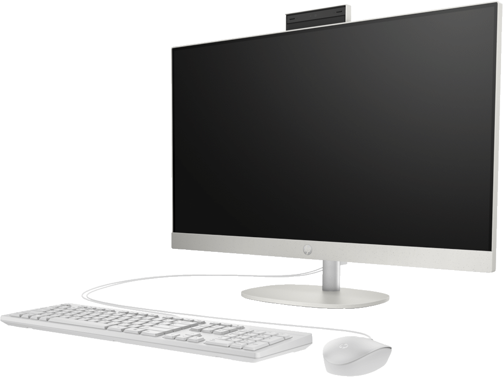 HP All-in-One 27-cr0050ny PC27",NT,7520U,16GB DDR5 onboard,1TB,FreeDOS,Bijeli,periferija,36m - slika 2