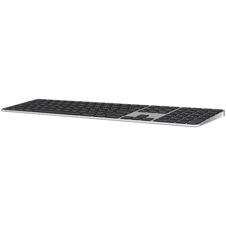 Magic Keyboard with Touch ID and Numeric Keypad for Mac models with Apple silicon - International English - Black Keys,Model A3119 - slika 2