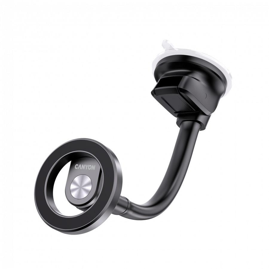 CANYON Magnetic car holder OnGrip 12 suction + air vent Black - slika 8