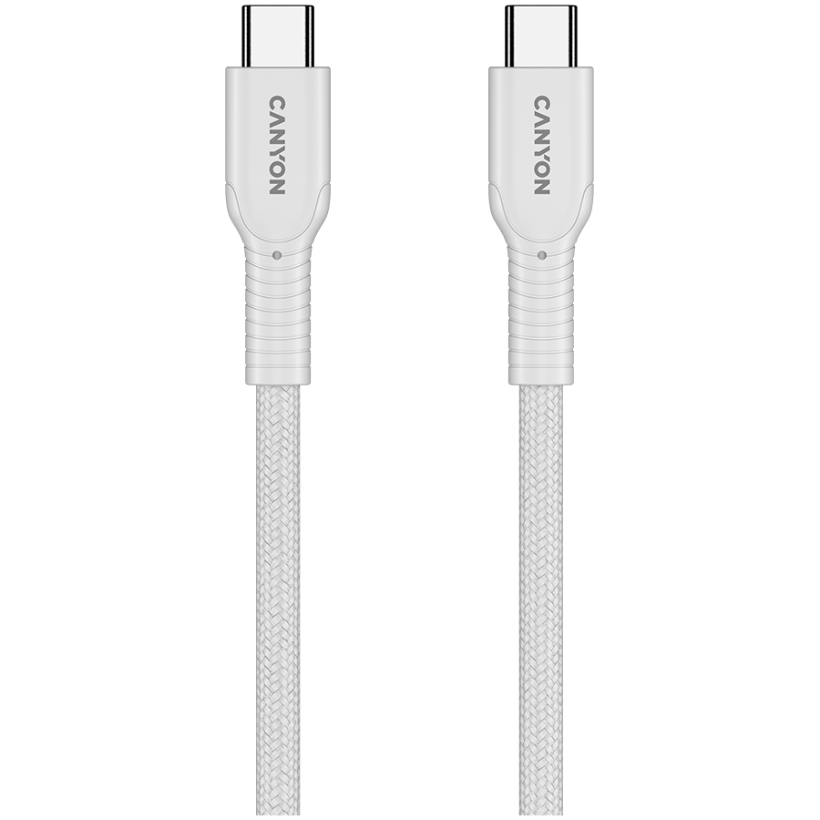 CANYON cable OnWire 60CL C-C 60W COLOR Braided 1m White - slika 3