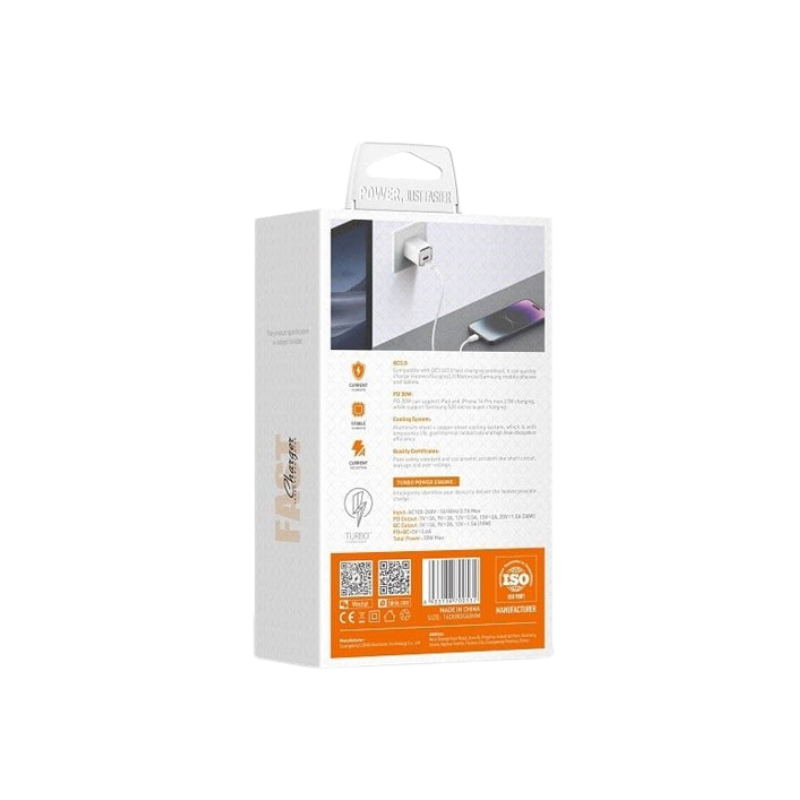 Kucni punjac LDNIO A2317C PD + QC3.0 30W (USB-A + USB-C) kabal USB-C - type C - slika 4