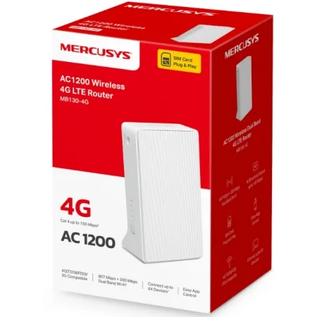 Mercusys MB130 AC1200 4G LTE Wireless Dual Band Router - slika 3