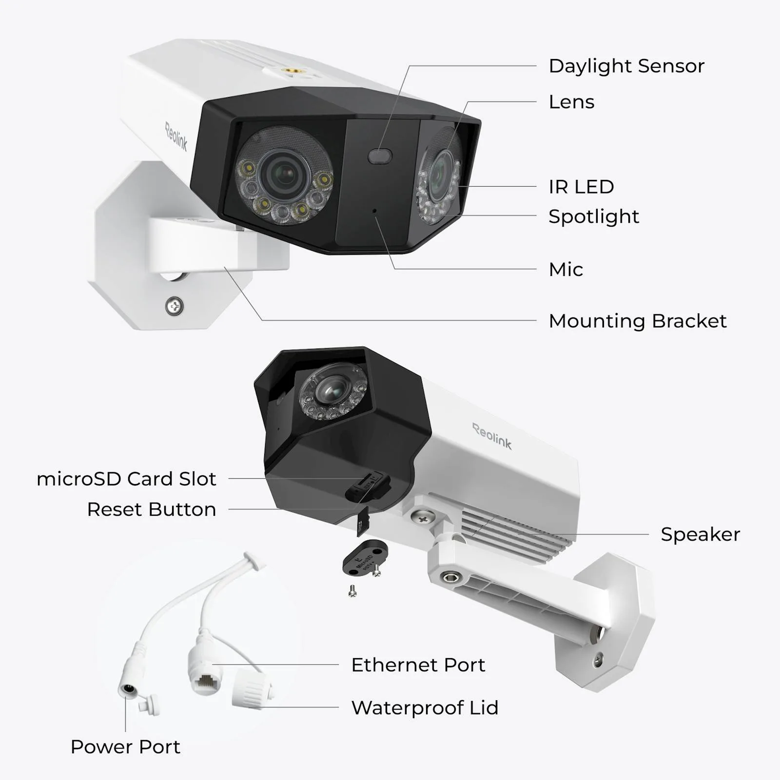 Reolink IP Kamera Duo serija P750 4K, 16MP, 180° panorama, POE - slika 7