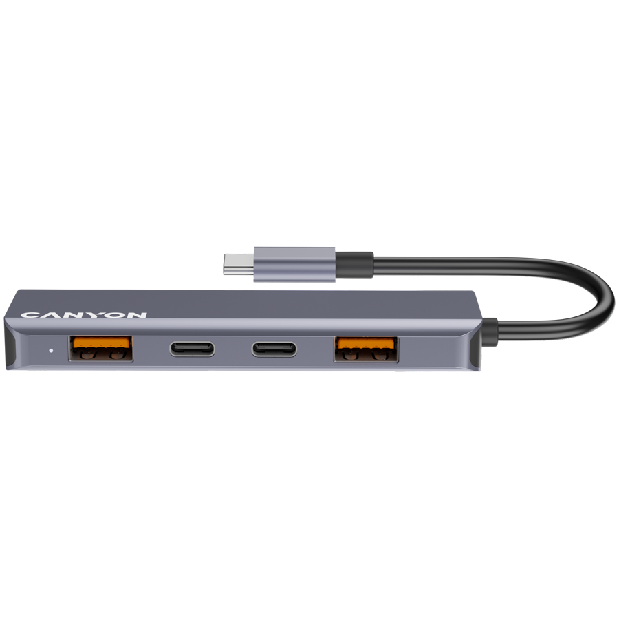 CANYON hub DS-18 5in1 USB-C Grey - slika 2