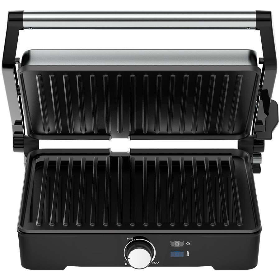 AENO Electric Grill EG2: 2000W, Temperature regulation, Max opening angle -180°, Plate size 290*234mm - slika 3