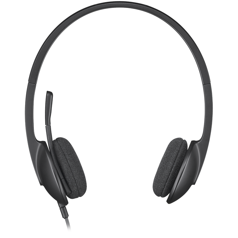 LOGITECH H340 Corded Headset - BLACK - USB - slika 2