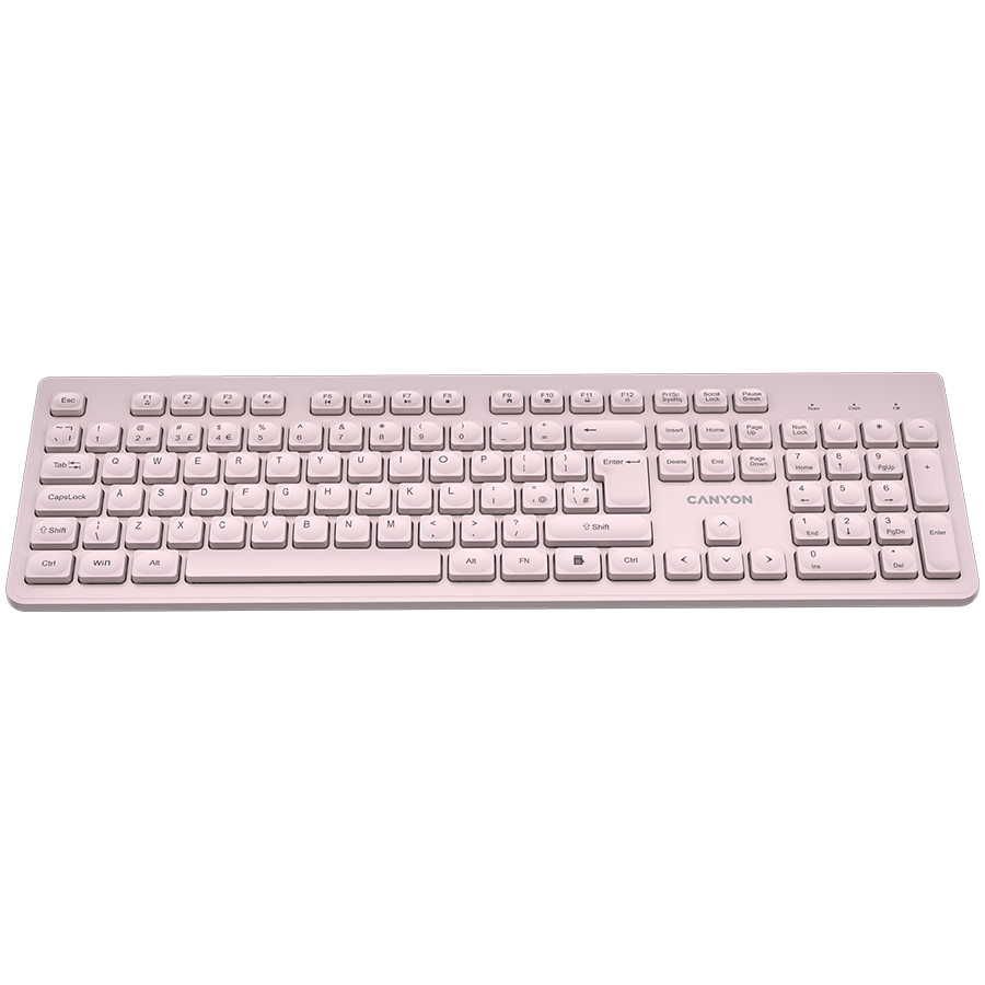 CANYON keyboard HKB-W01 UK/US AAA Wireless Beige - slika 2