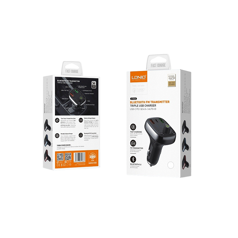 FM Bluetooth transmiter LDNIO C704Q iPhone USB - slika 2