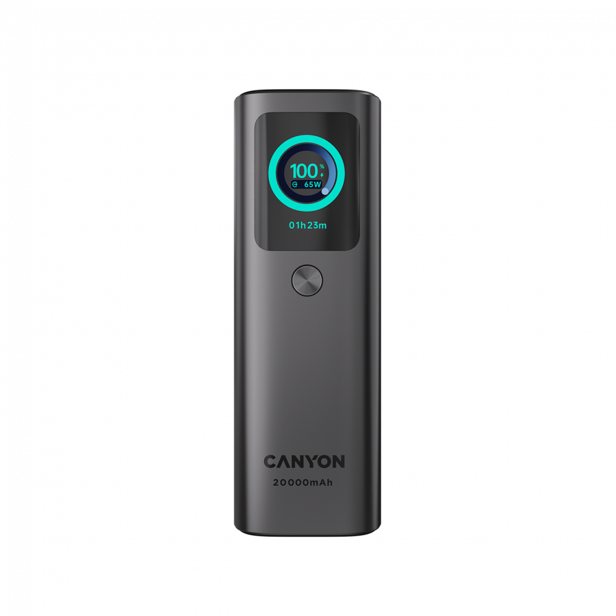 CANYON Built-in cable power bank OnPower 265 20000mAh 165W   Aluminium Dark grey - slika 3