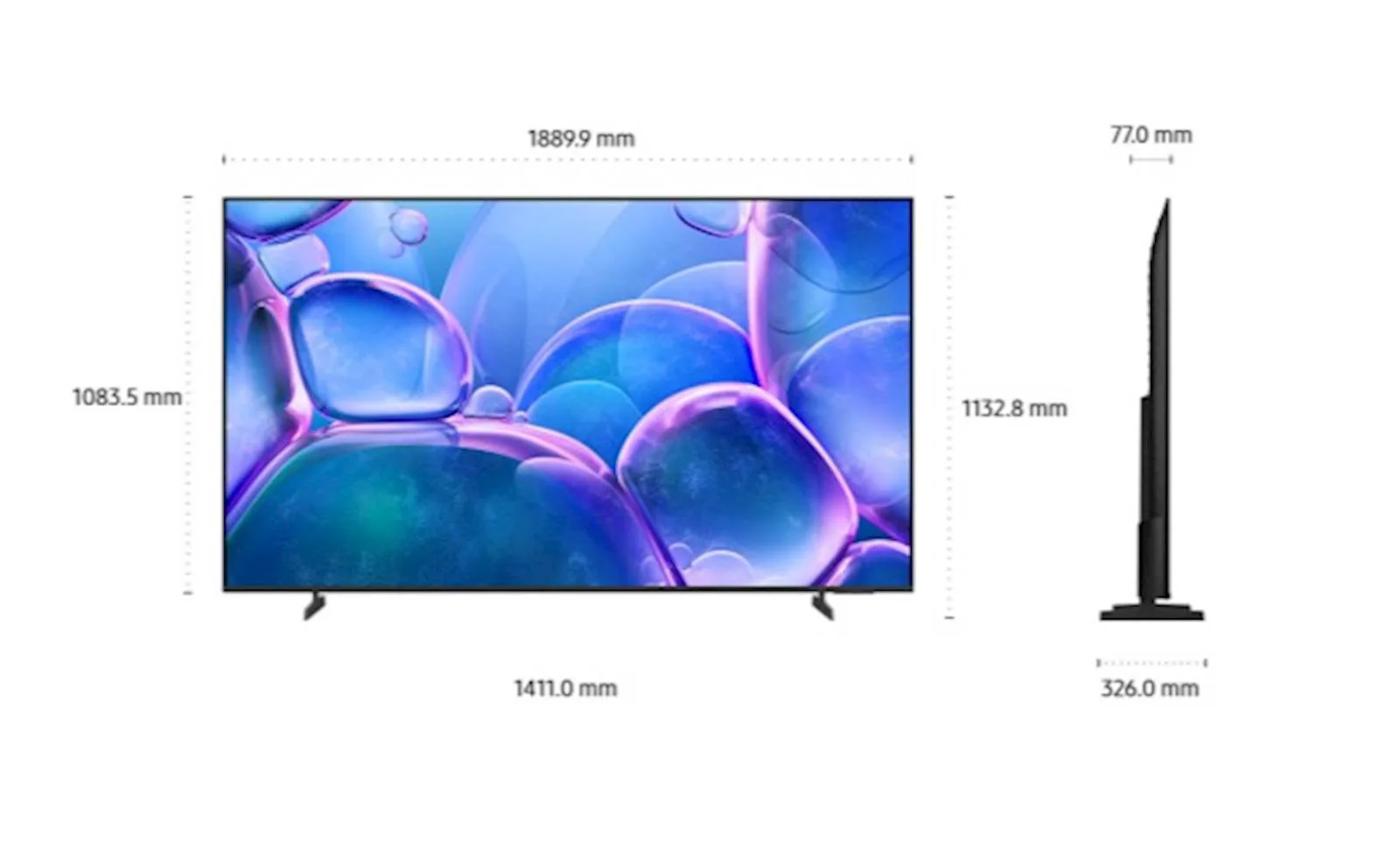 TV SAMSUNG Crystal UHD 4K  85" U7022F - slika 3