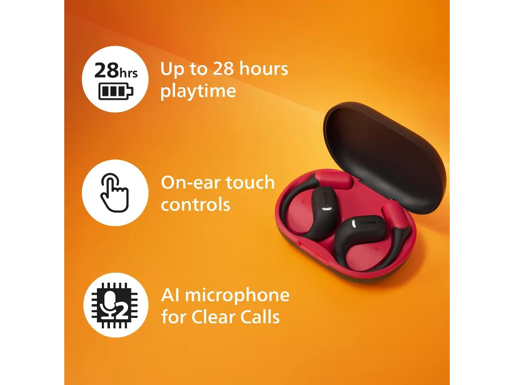 Philips TAA6709BK/00 sportskeBT slušalice, IP55 zaštita,do 28h reprodukcije - slika 5