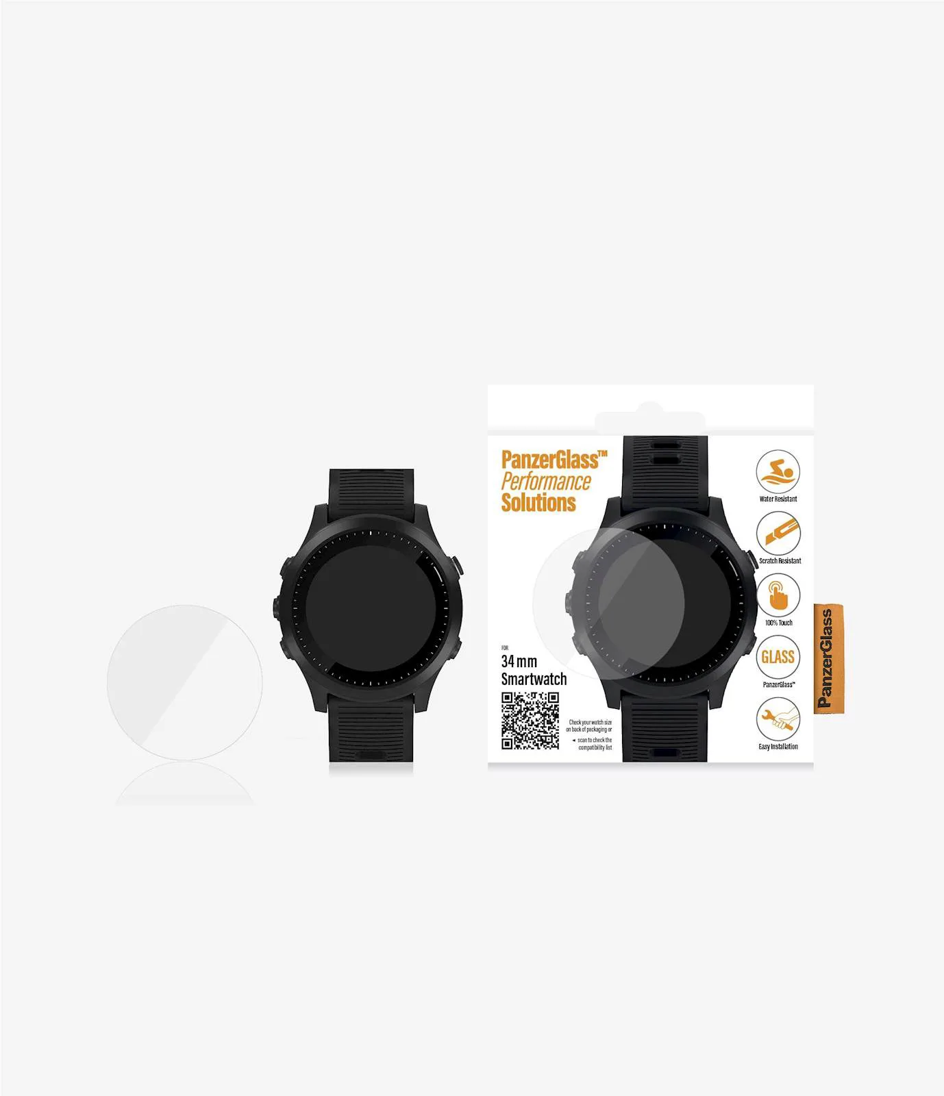 Zaštitno staklo za PanzerGlass SmartWatch 34 mm - slika 2