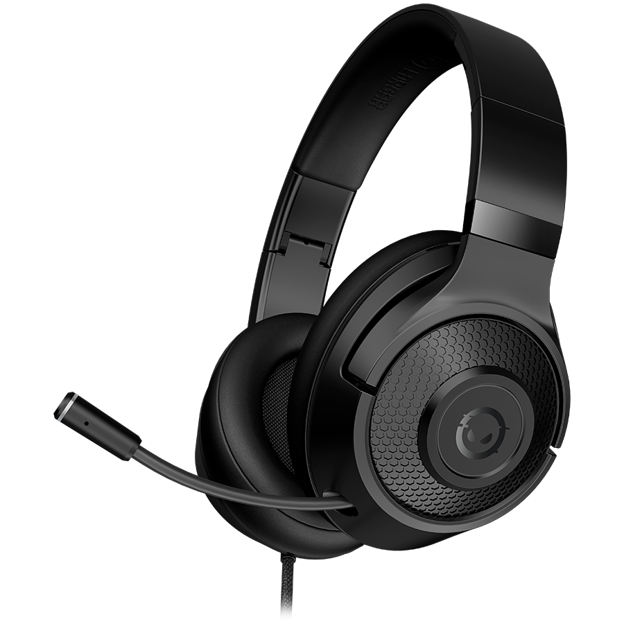 LORGAR Noah 101, Gaming headset with microphone, 3.5mm jack connection, cable length 2m, foldable design, PU leather ear pads, size: 185*195*80mm, 0.245kg, black - slika 2
