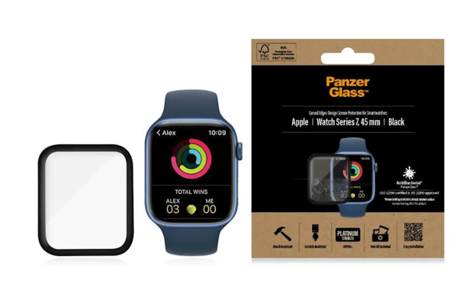 Zaštitno staklo Panzerglass Watch Series 8/7 45mm - slika 3