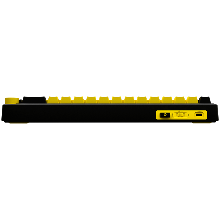 LORGAR KBP70MW, Wireless 65% Mechanical Gaming Keyboard Pro, Black/yellow, EN layout - slika 6