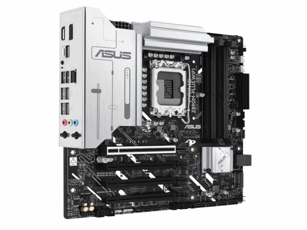 ASUS MB PRIME Z890M-PLUS WIFI LGA 1851, 4x DDR5,3xM.2 1x DP, 1x HDMI, 1x USB-C, 8x USB, mATX - slika 2