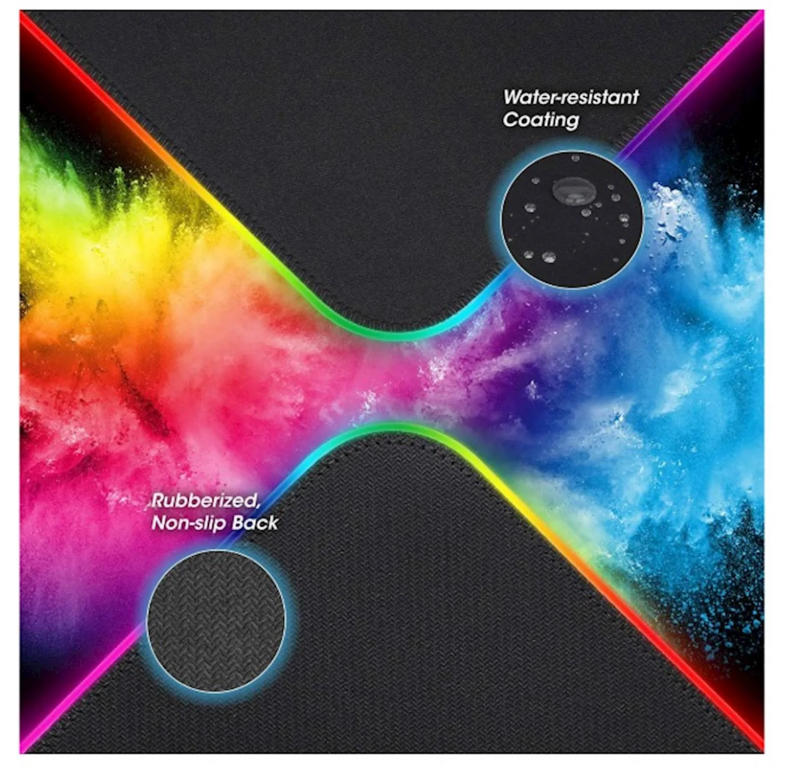Podloga za miš MANHATTAN XXL RGB LED - slika 7