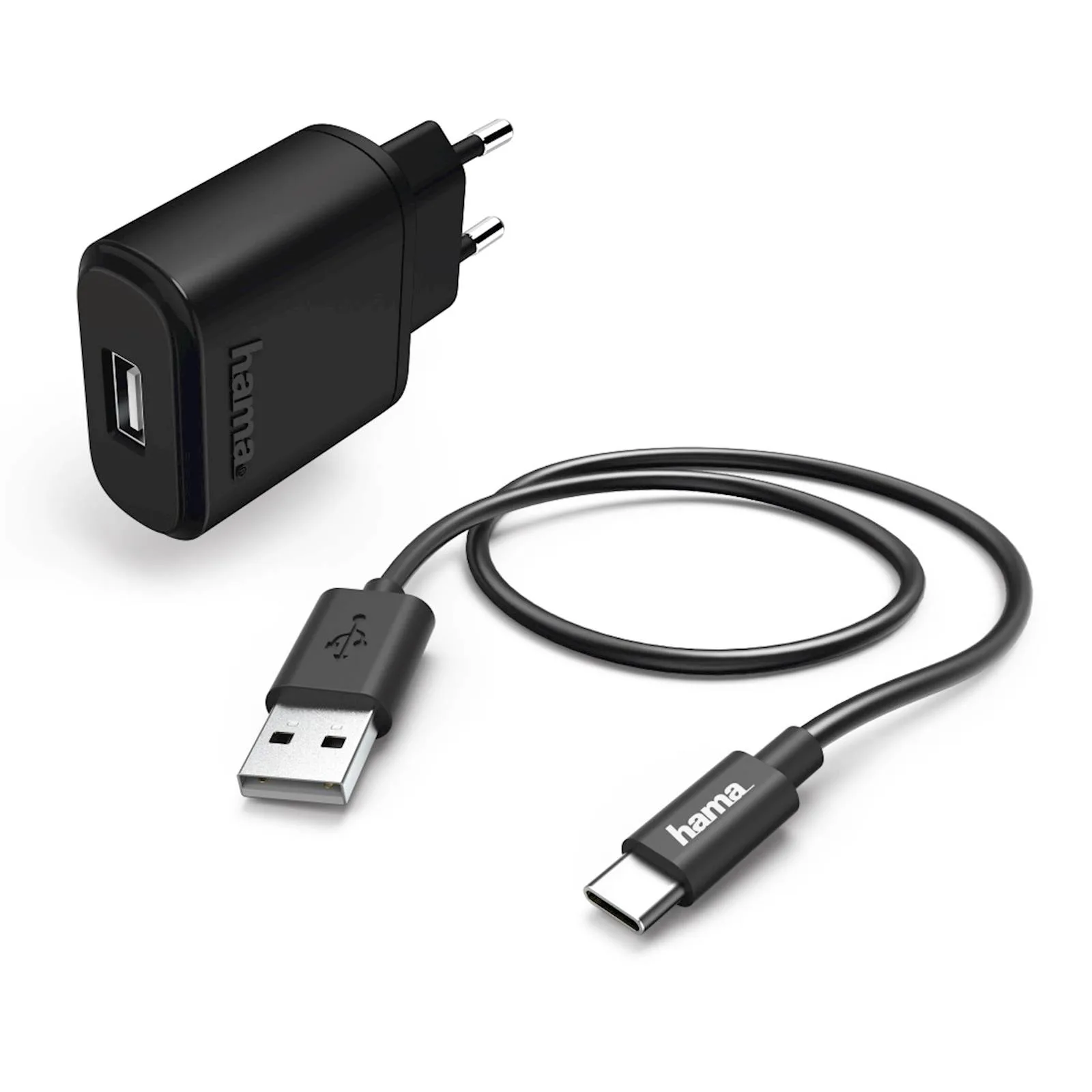 HAMA PUNJAČ SET, USB TIP-C, 2.4A, 1M - slika 2