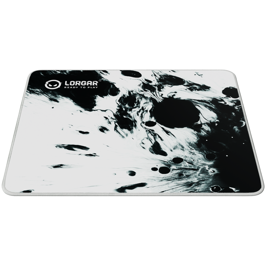 full print white and black design, bottom is black rubber with embossed LORGAR logo with double side edge stitching - slika 3