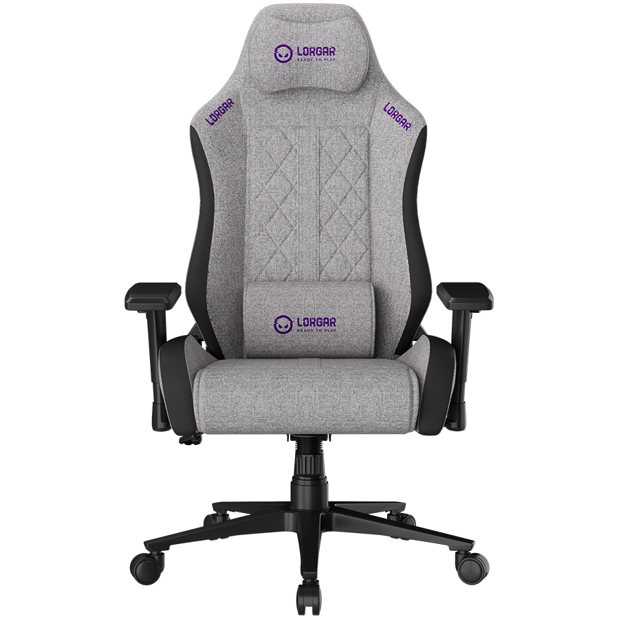 LORGAR CHA41, Ergonomic Gaming Chair Advanced, premium anti-stain fabric, Grey