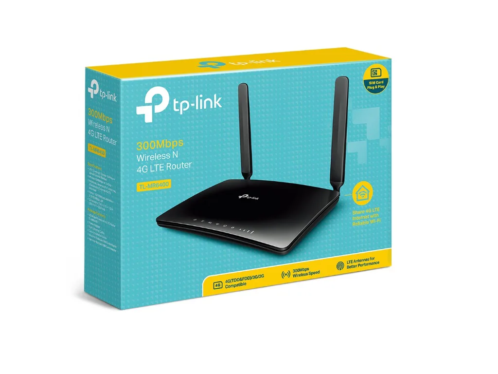 TP-Link TL-MR6400 300 Mbps Wireless N 4G  LTE Router - slika 3