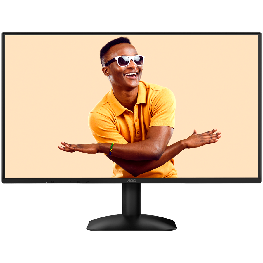 AOC Monitor 24B31H 23.8" IPS, 1920x1080, 120Hz, 1ms MPRT, 300 cd/m2, 1500:1, Adaptive Sync, VGA, HDMI, Tilt, Black, VESA, 3y