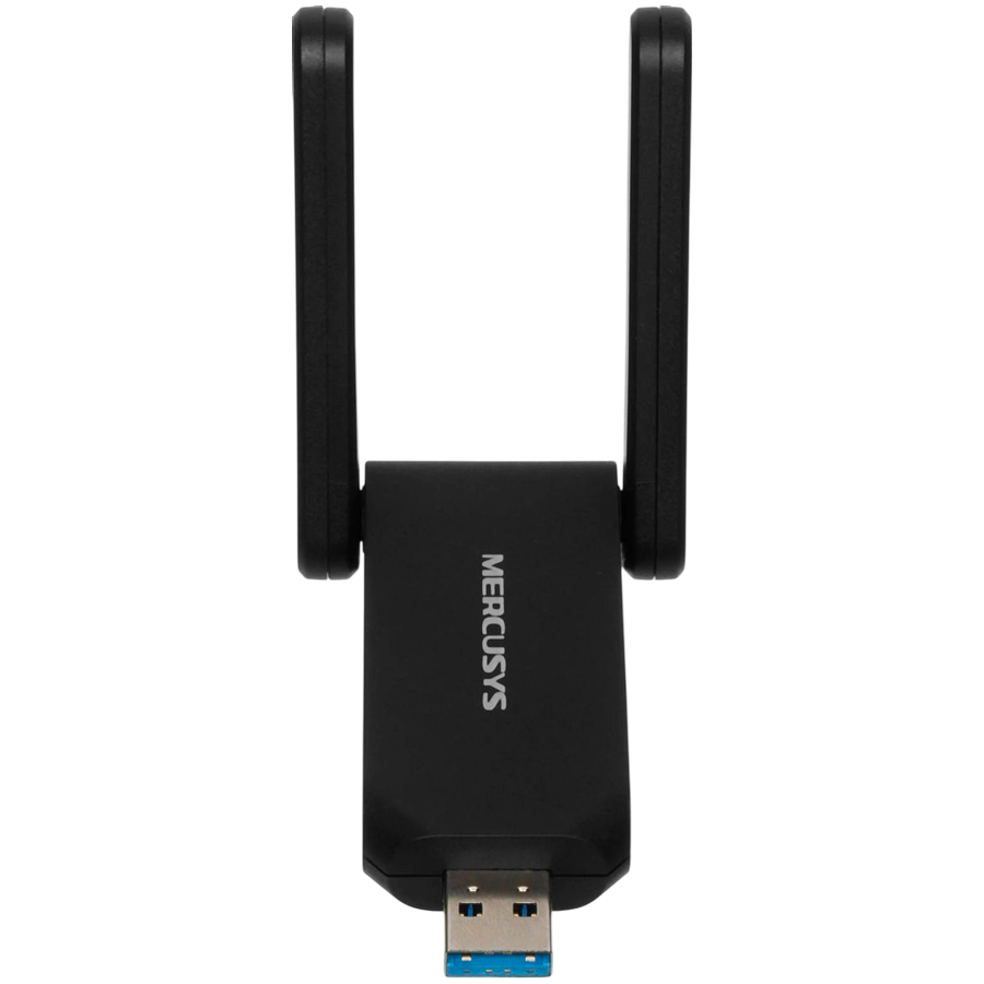 Mercusys MA72XH AX1800 High Gain Wi-Fi 6 USB Adapter, 574 Mbps at 2.4 GHz + 1201 Mbps at 5 GHz, 2 x High Gain External Antenna, USB 3.0, MU-MIMO, OFDMA, Beamforming, WPA3 - slika 5