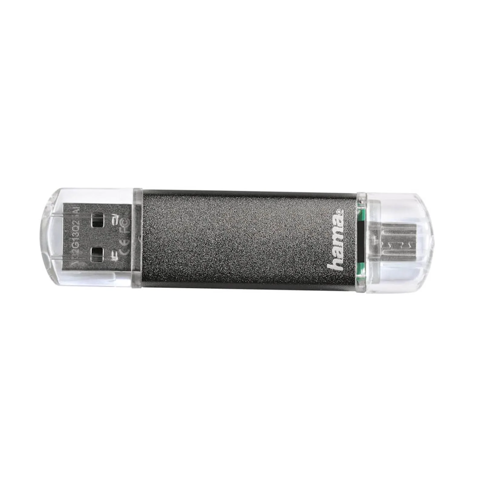 HAMA LAETA TWIN USB 2.0 16GB, 10MB/s, sivi - slika 2