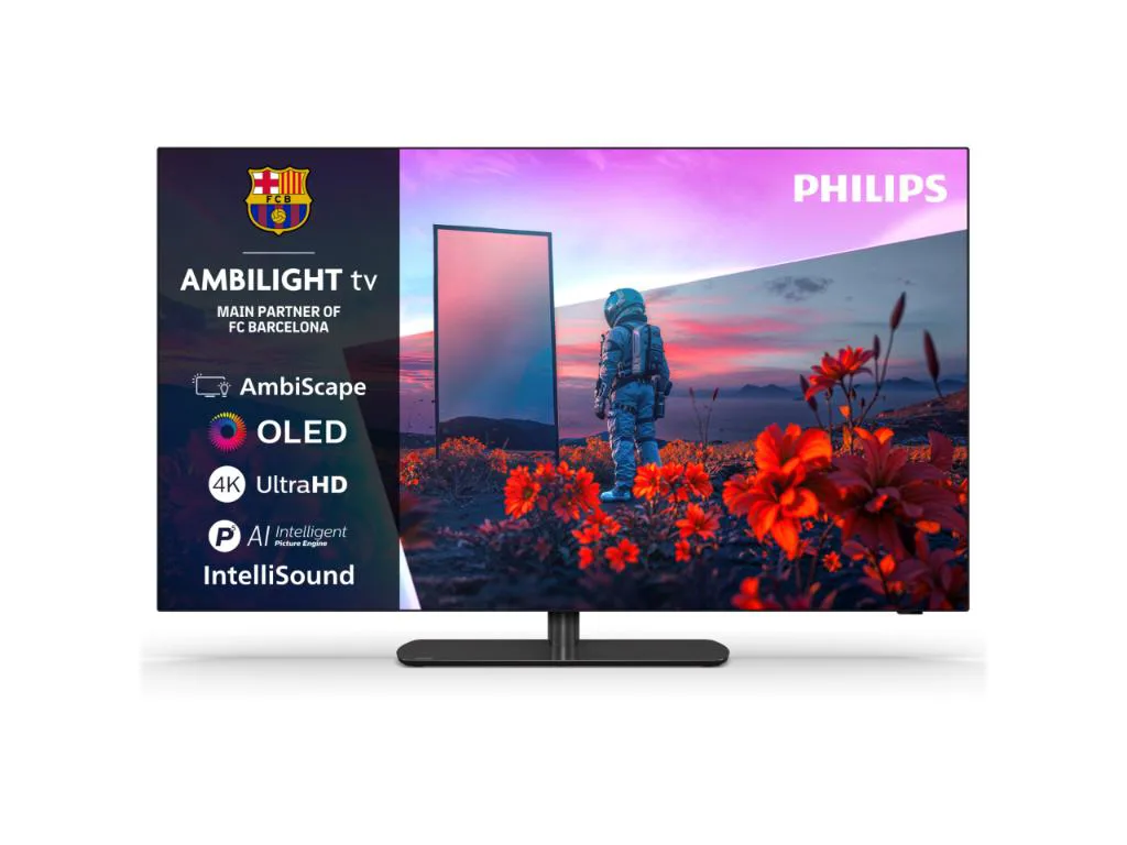 Philips 55''OLED811 4K Titanmemorija 8GB; P5 AI procesor;Ambilight TV 3 strane; RMS 20W; HDR10+
